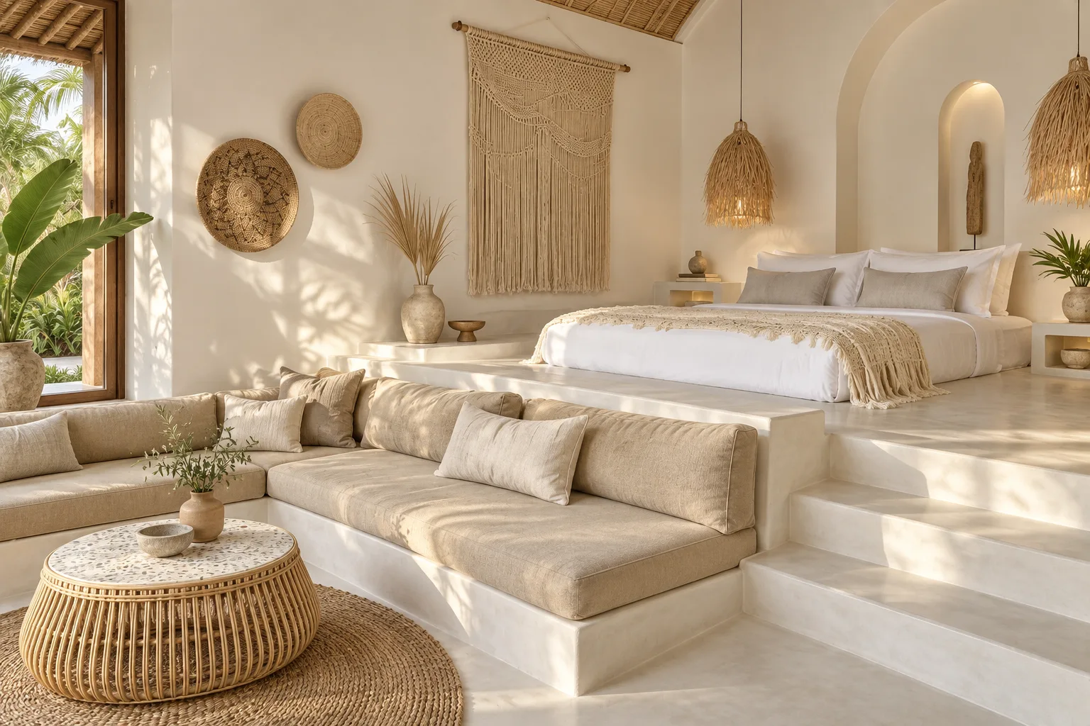 Bedroom suite at Villa Argos